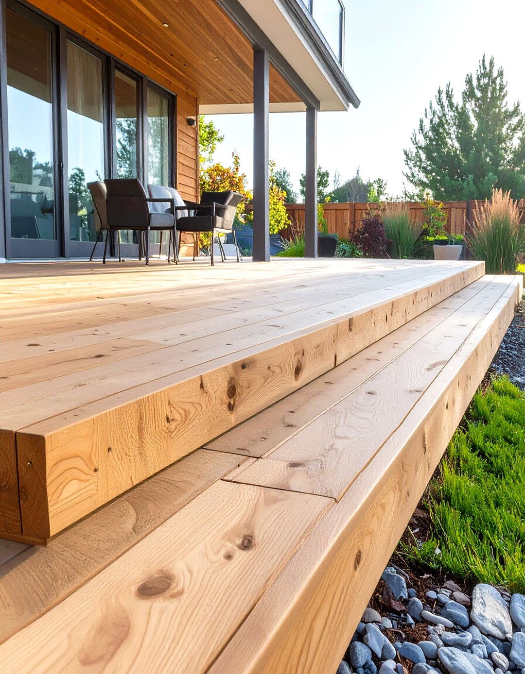 Staggered Board Horizontal Skirting - 30 horizontal deck skirting ideas