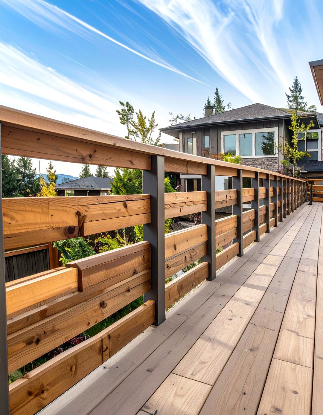 30 Wood Cheap Deck Railing Ideas for Budget Renovation - We Love Home Blog