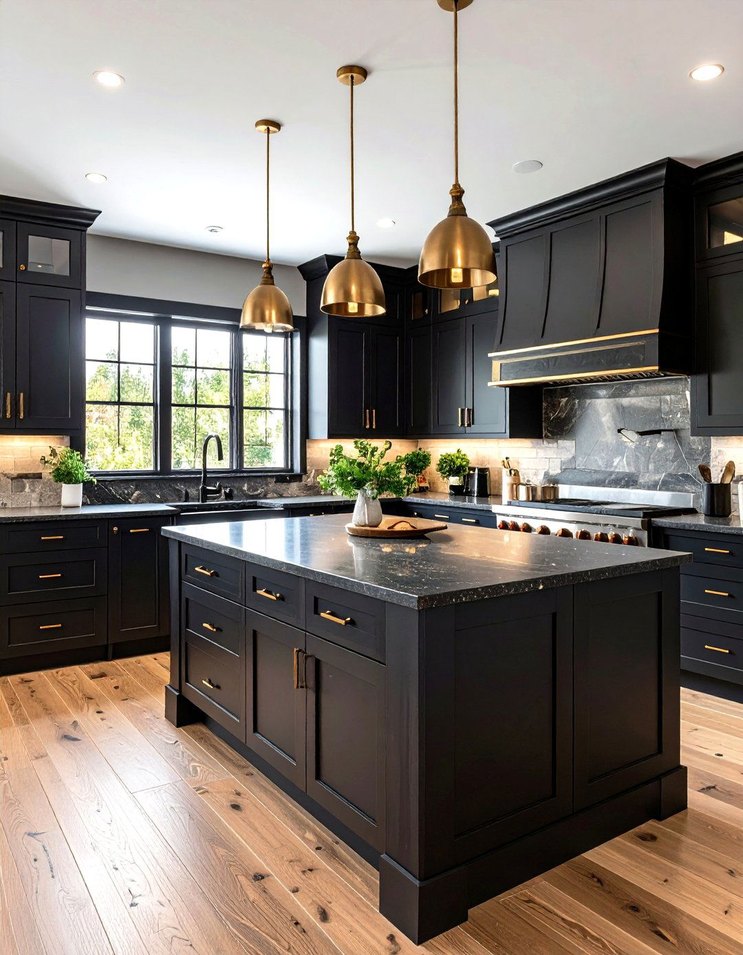 Stained Black Kitchen Cabinets - 30 kitchen cabinet colors ideas