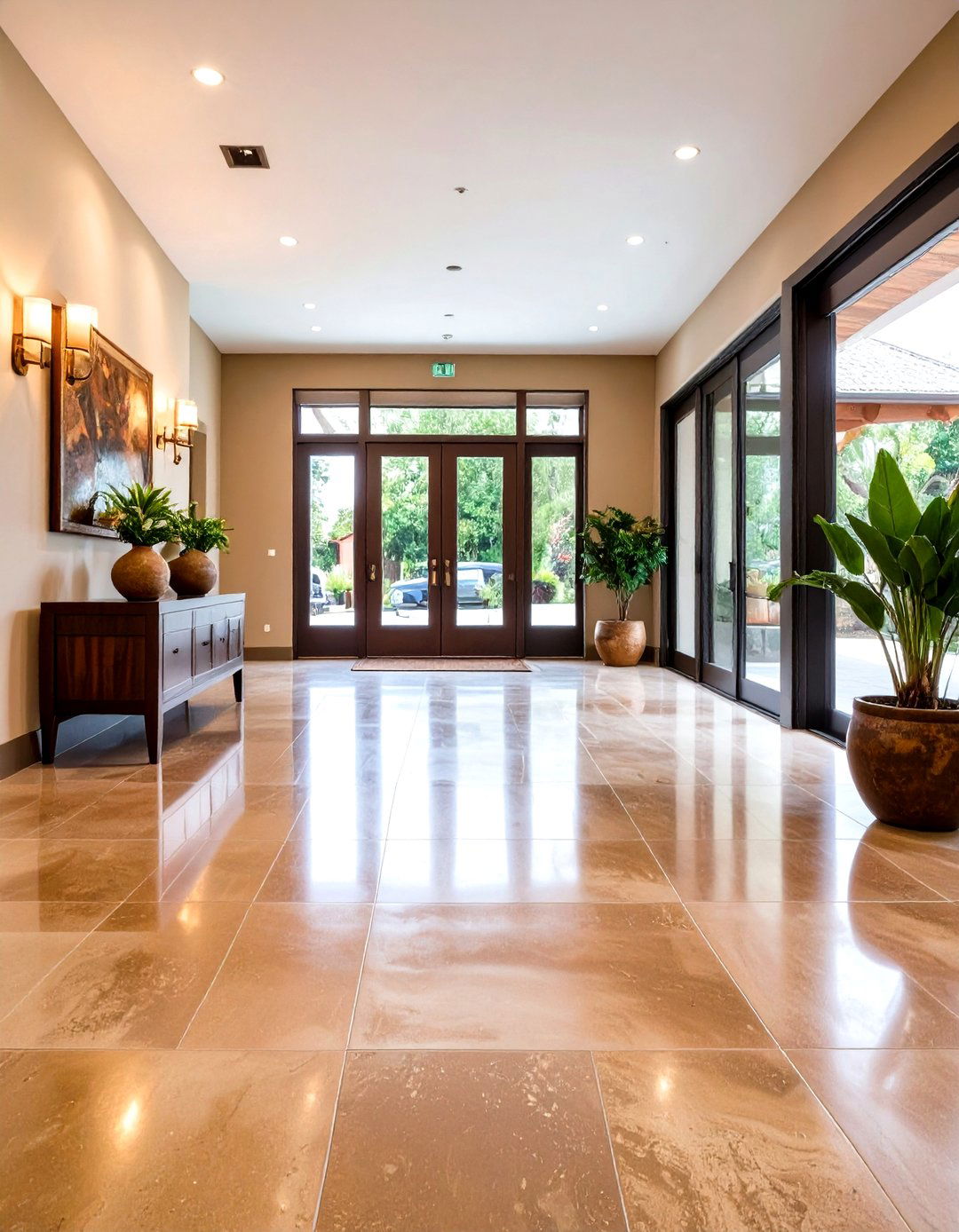Stained Concrete Entryway Flooring - 30 entryway flooring ideas
