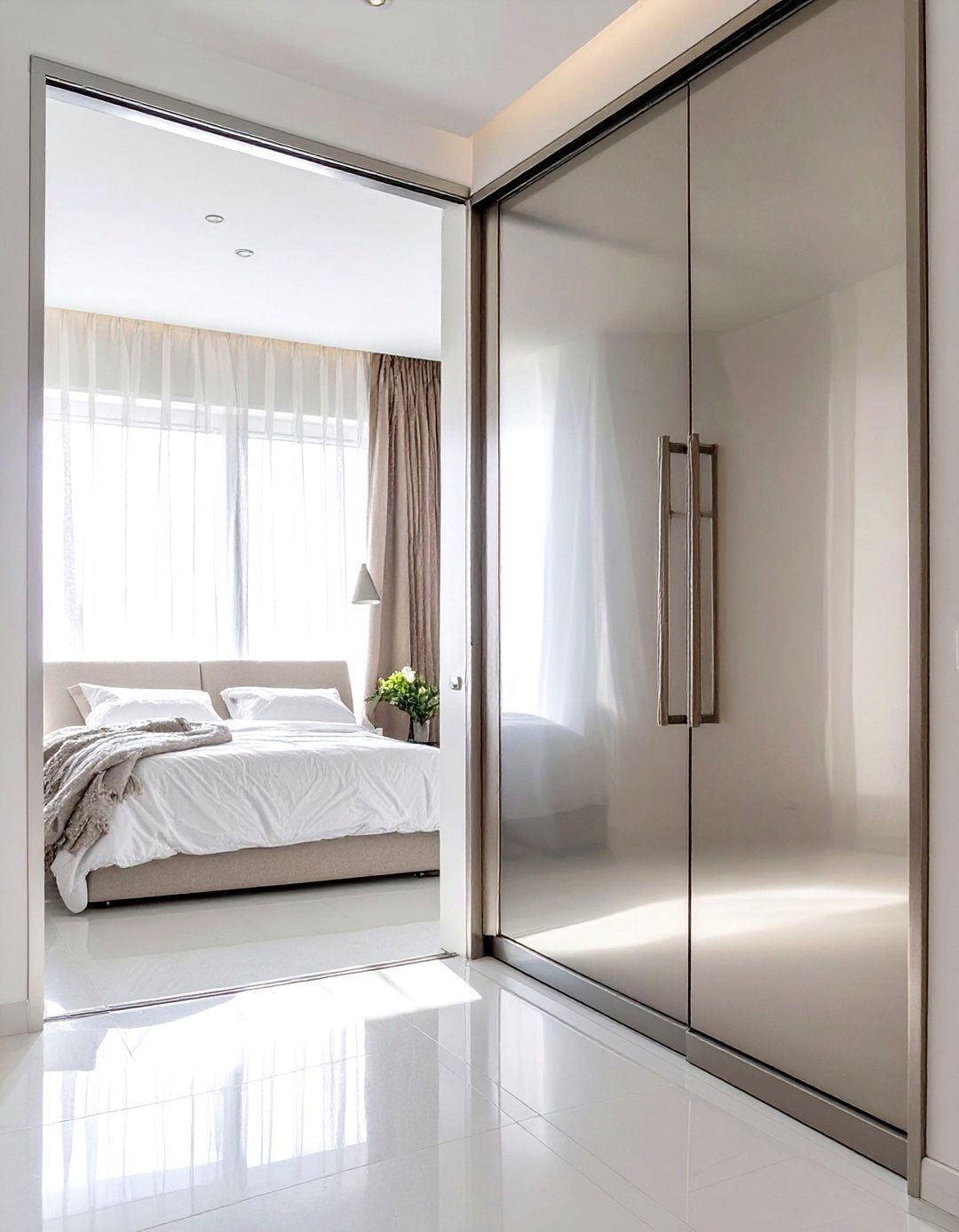 Stainless Steel Bedroom Door - 30 bedroom door ideas