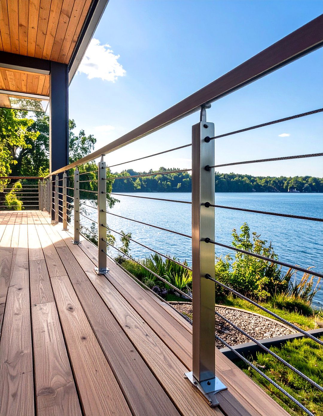 30 Simple Deck Railing Designs to Modernize Your Patio - We Love Home Blog
