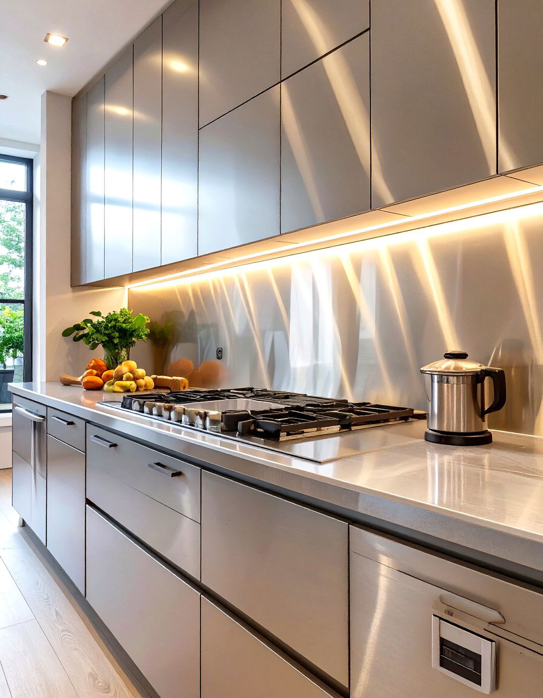 Stainless Steel Sheet Backsplash - 30 unique kitchen backsplash ideas