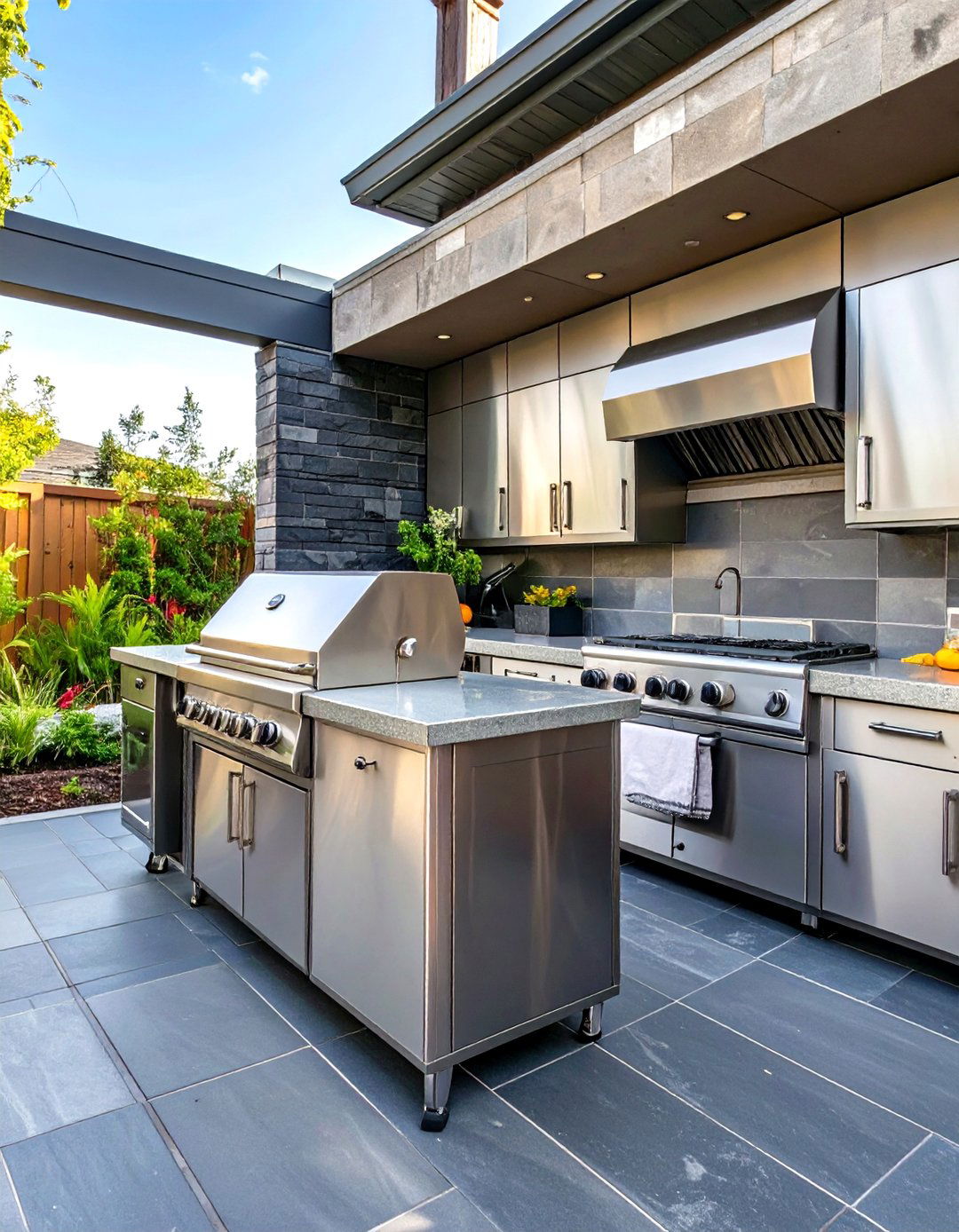 Stainless Steel Summer Kitchen - 30 summer kitchen ideas