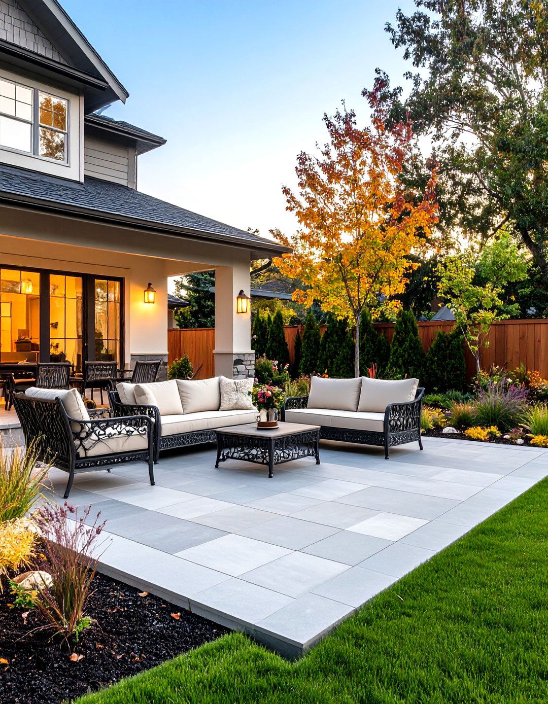 Stamped Concrete Patio Extension - 30 patio extension ideas