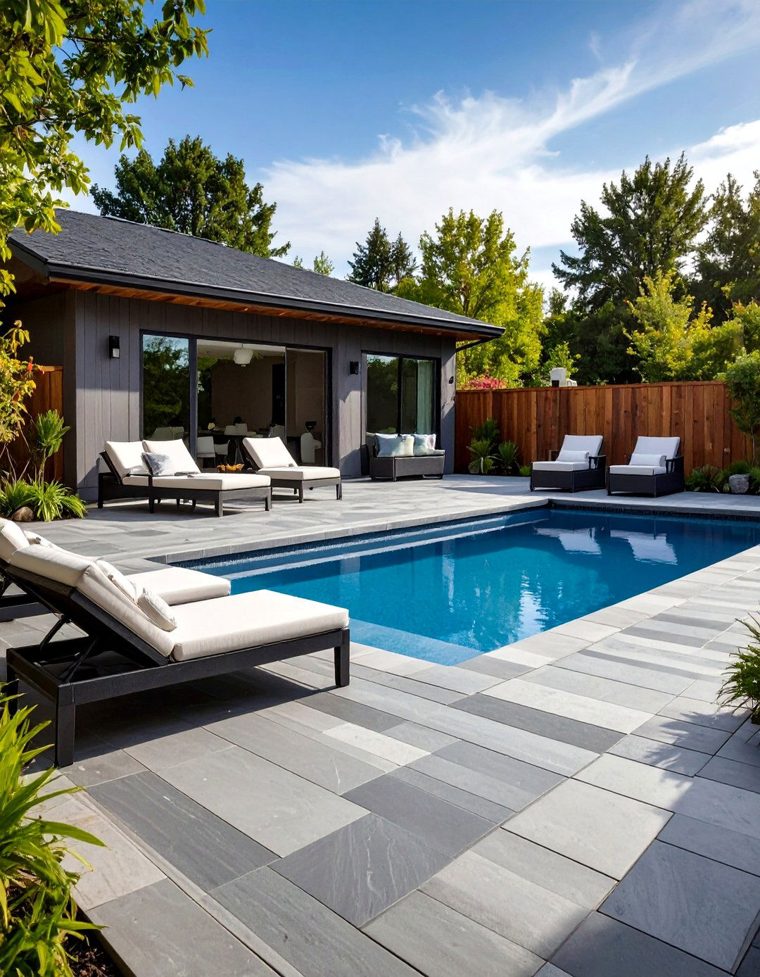 Stamped Concrete Pool Deck - 30 pool deck ideas