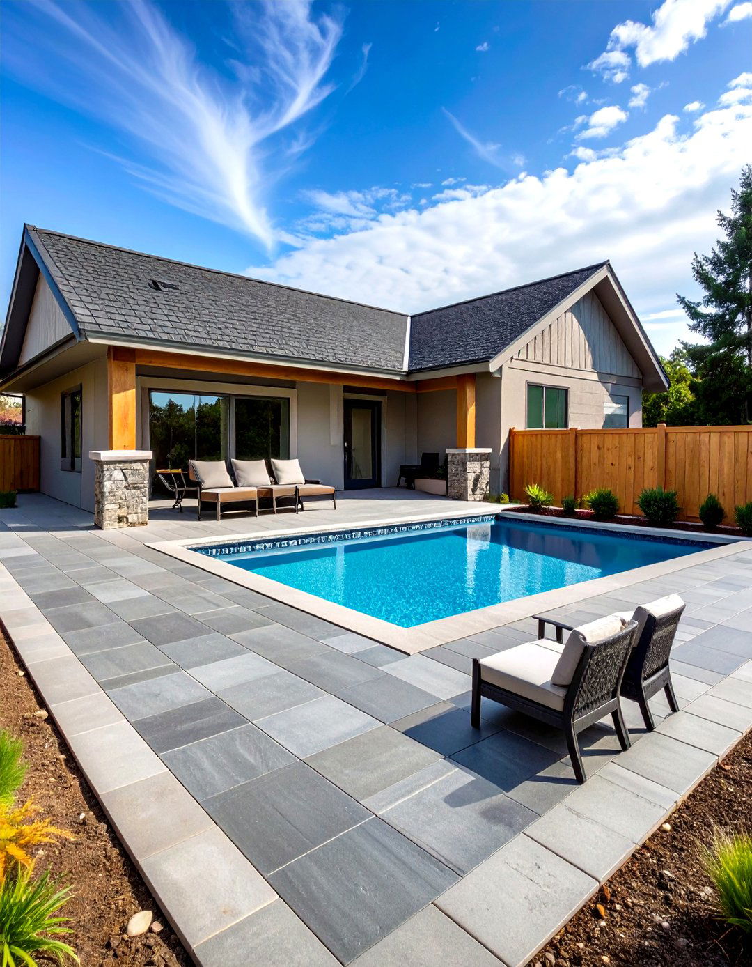 Stamped Concrete Pool Patio - 30 pool patio ideas