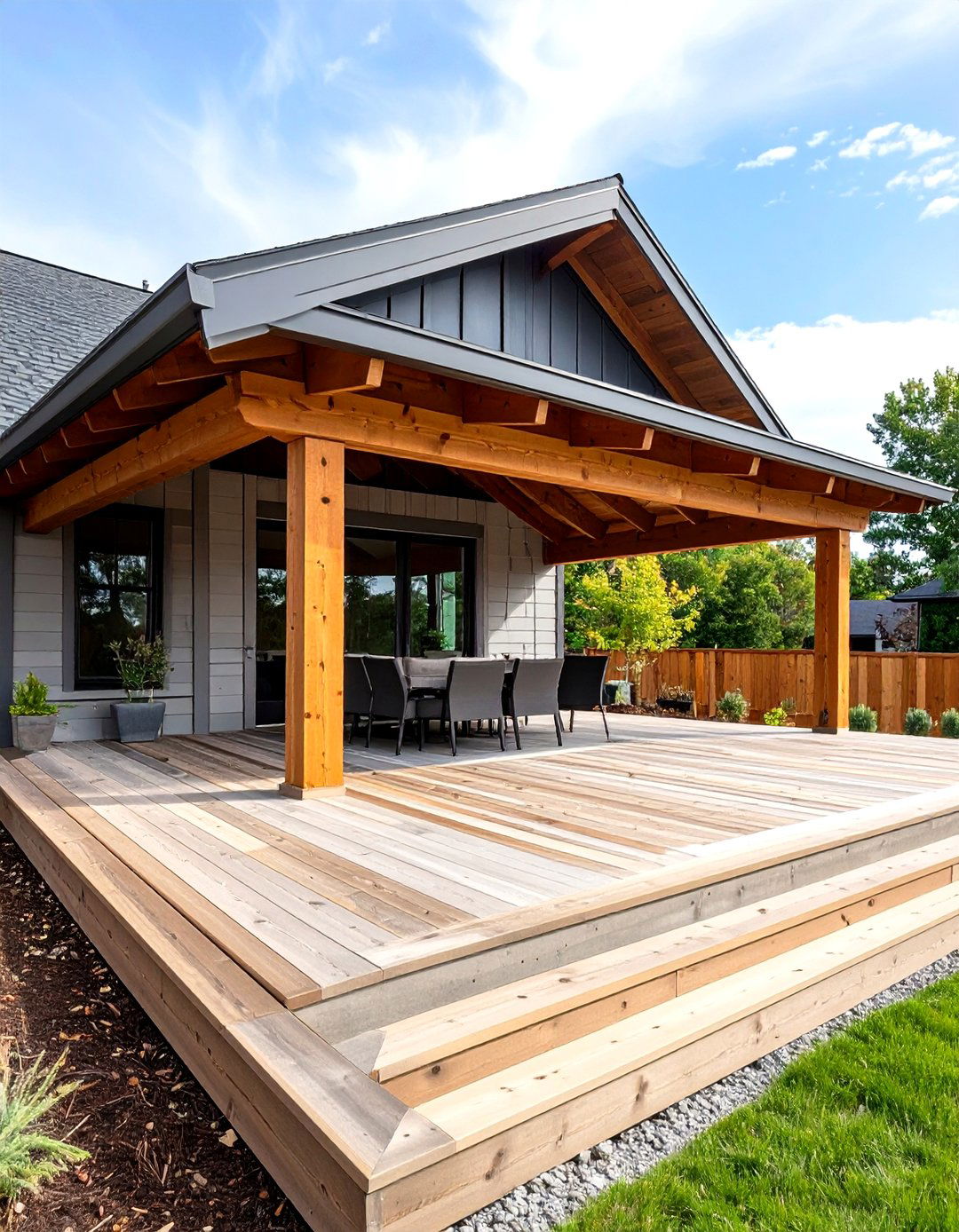 Stamped Concrete Porch Cover Roof - 30 porch cover ideas