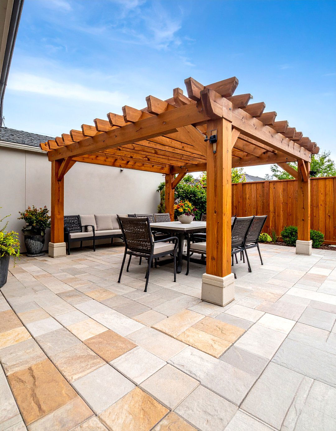 Stamped Concrete for a Natural Stone Look - 30 backyard concrete ideas