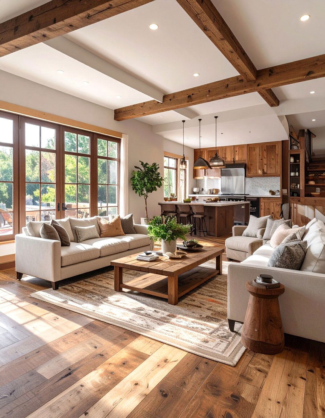 Stamped Wood Plank Concrete - 30 concrete basement floor ideas