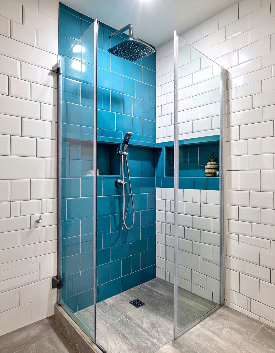 Standing Shower with Built In Niches - 30 standing shower ideas