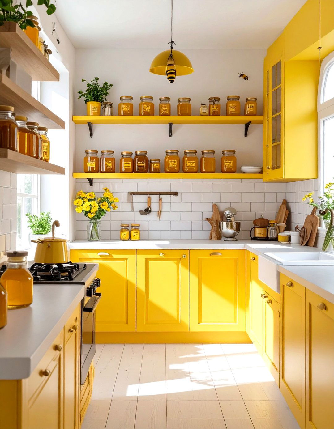 Stardew Valley Honey and Bee Themed Kitchen - 30 stardew valley house design ideas