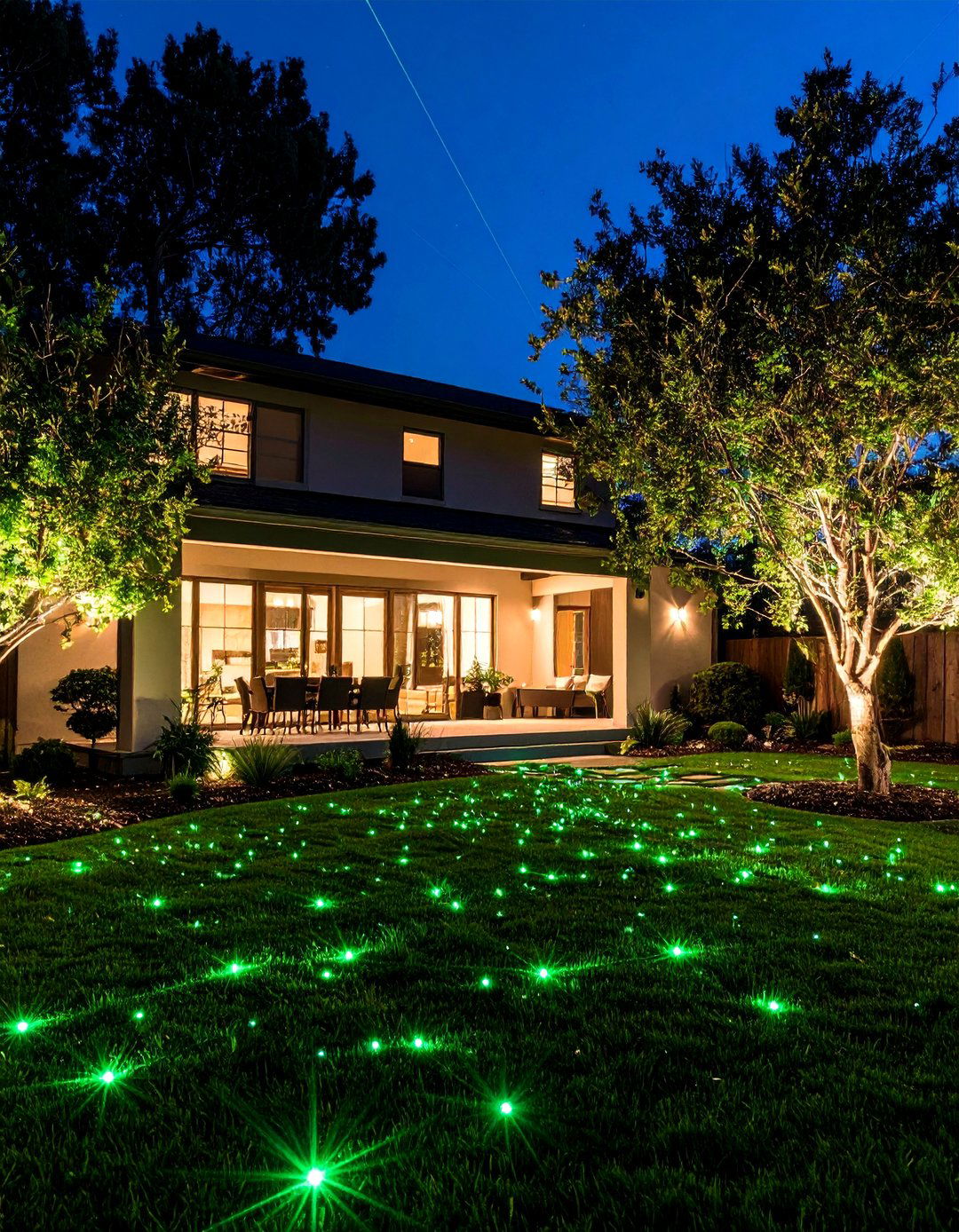 Starry Night Laser Projectors - 30 backyard lights ideas