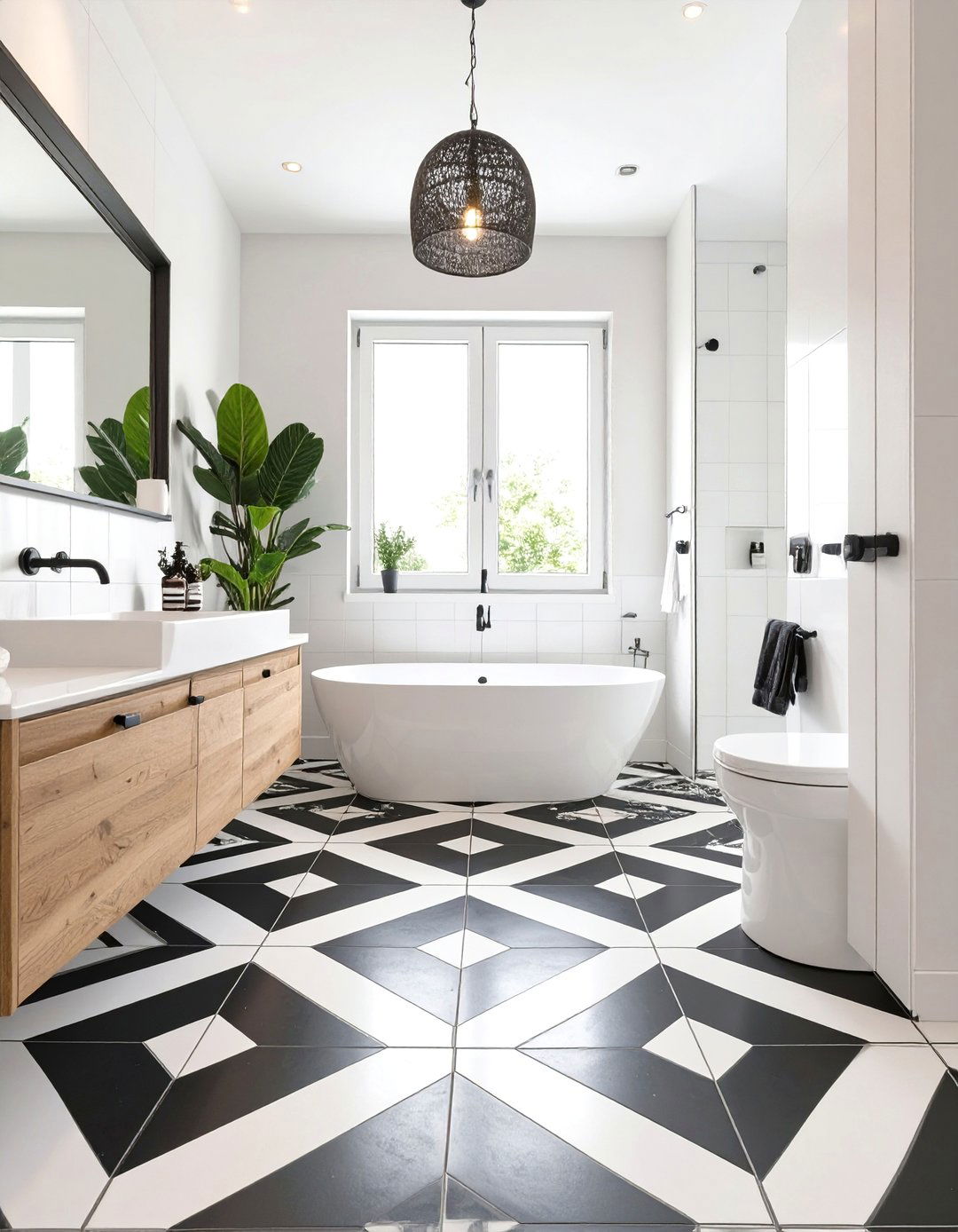 Statement Bathroom Flooring - 30 bathroom trends