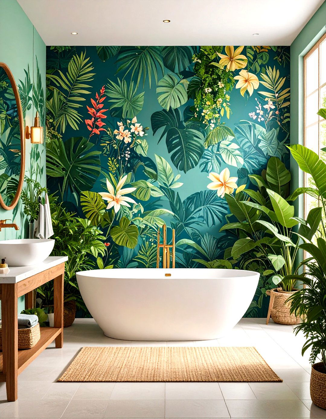 Statement Bathroom Wallpaper - 30 pinterest bathroom ideas