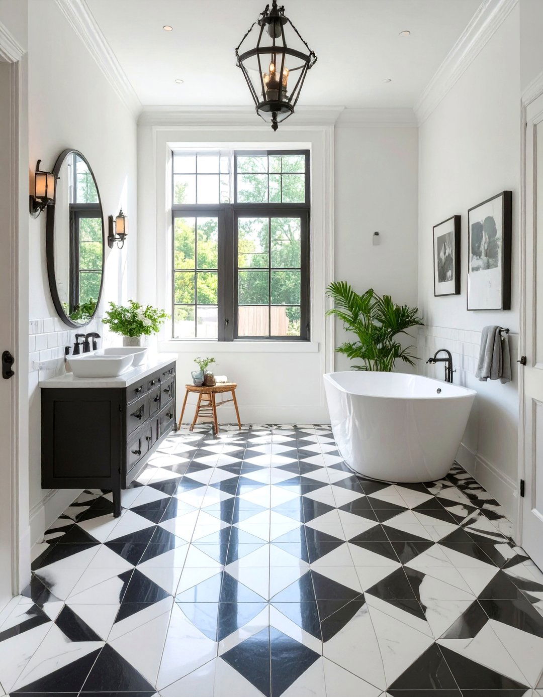 Statement Floor Tile Design - 30 very small small half bathroom ideas