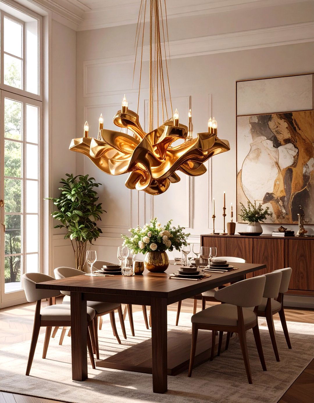 Statement Lighting Fixtures - 30 modern house interior design ideas