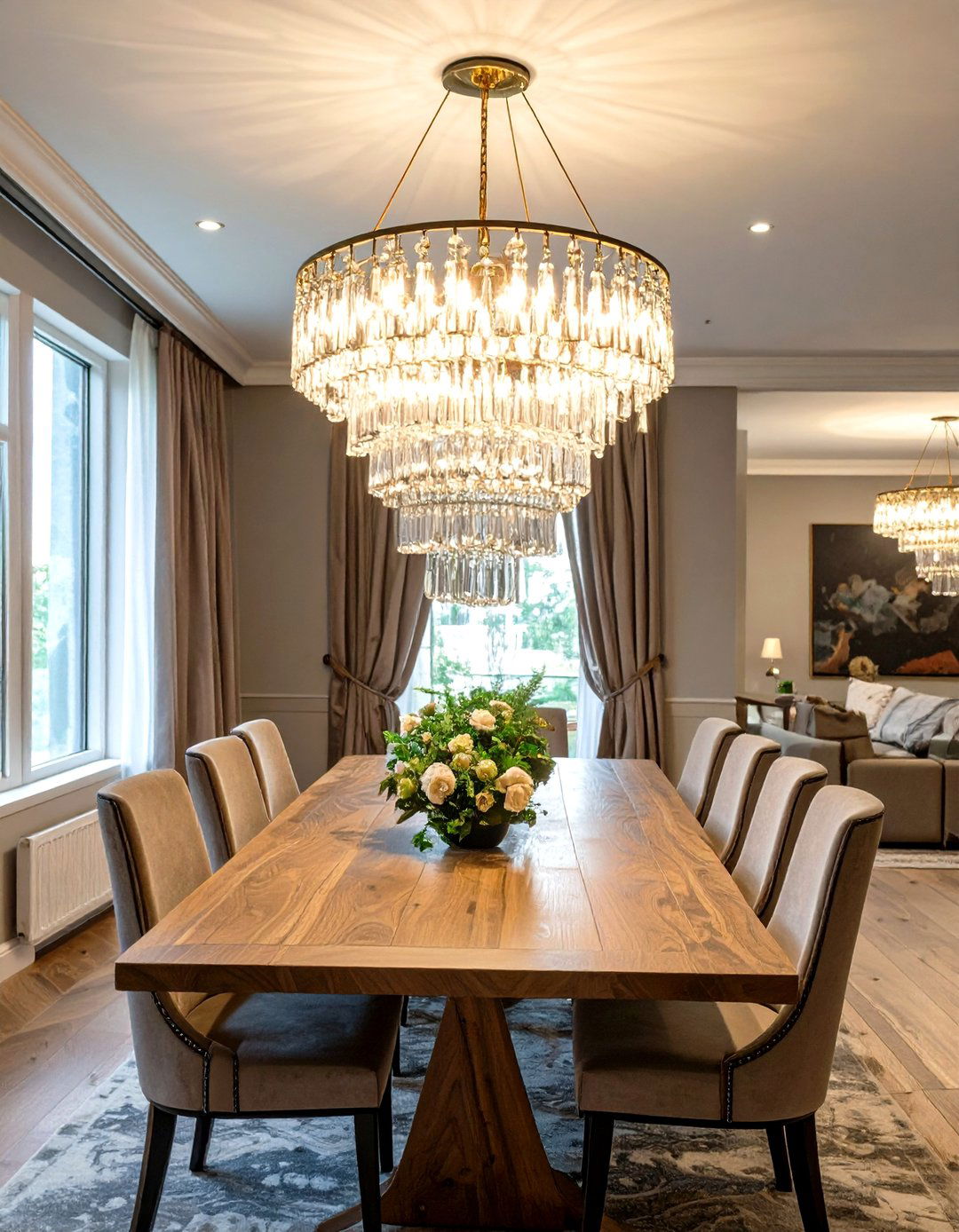 Statement Lighting as Room Focal Point - 30 glam interior design ideas