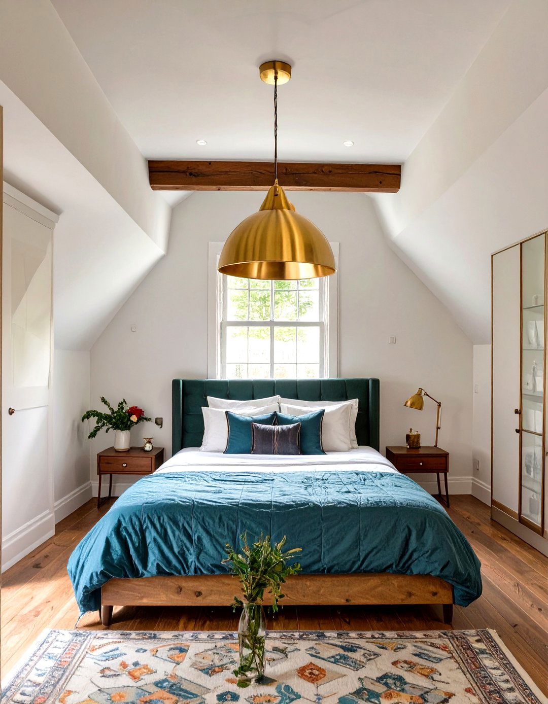Statement Lighting in a Tiny Bedroom - 30 tiny bedroom ideas