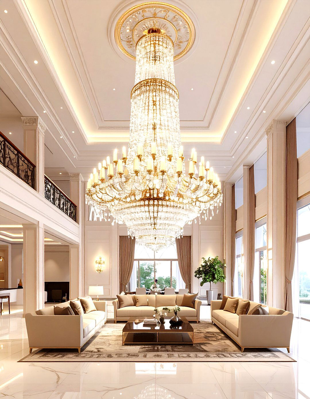 Statement Pendant Lighting Living Room - 30 living room high ceiling wall decor ideas