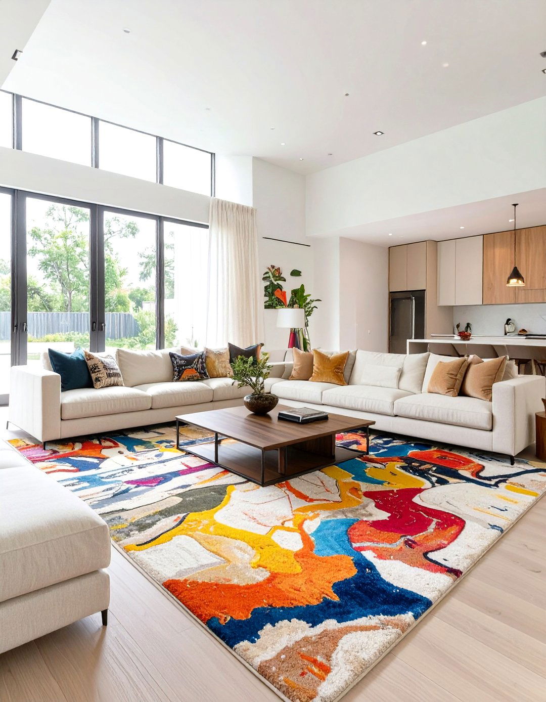 Statement Rugs as Floor Art - 30 what are the latest trends in interior design