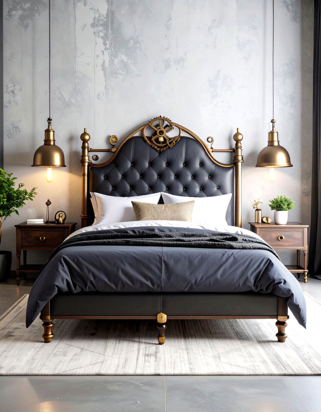 Steampunk Gothic Bedroom - 30 gothic bedroom ideas