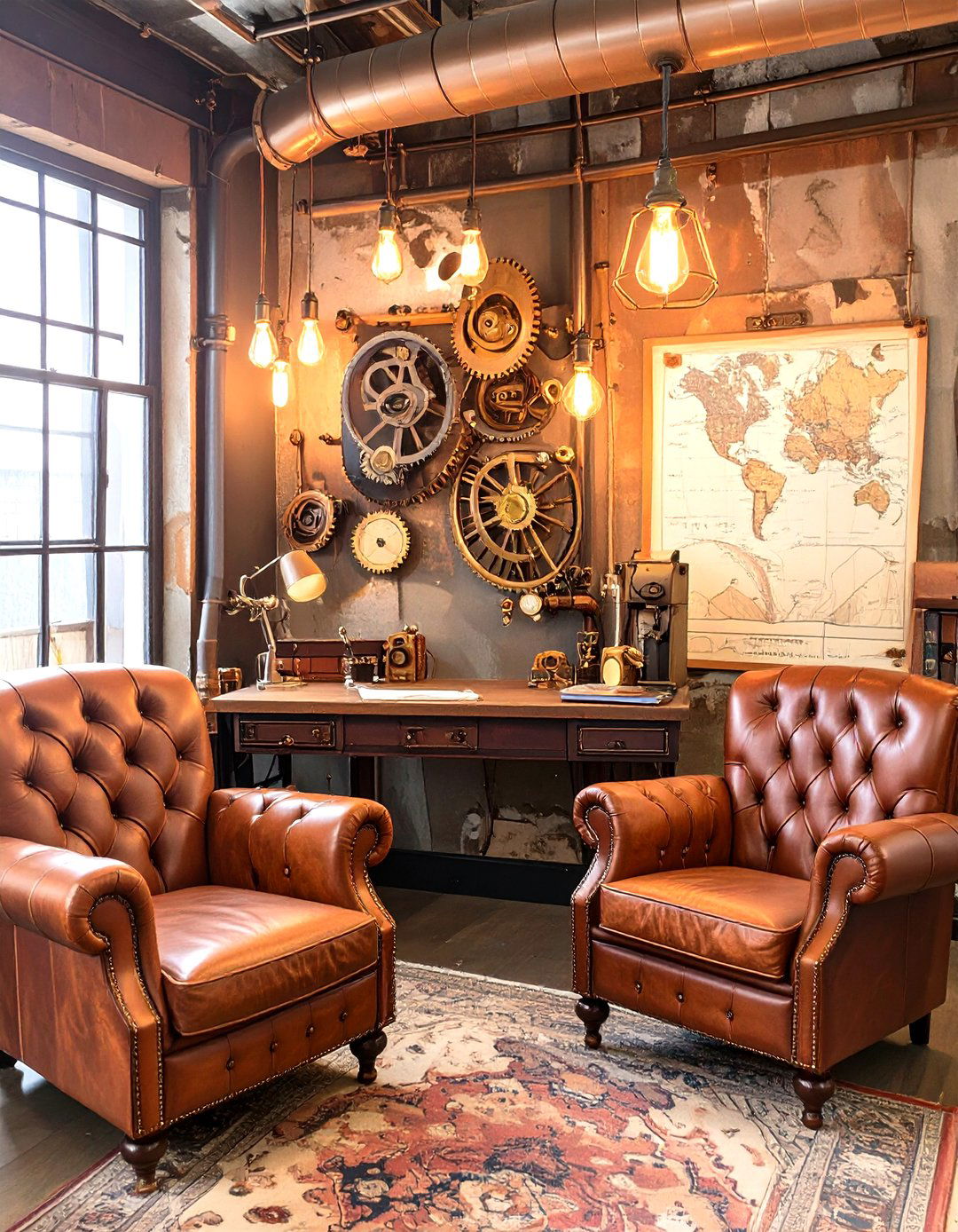 Steampunk Industrial Interior Design - 30 interior design ideas thtintdesign