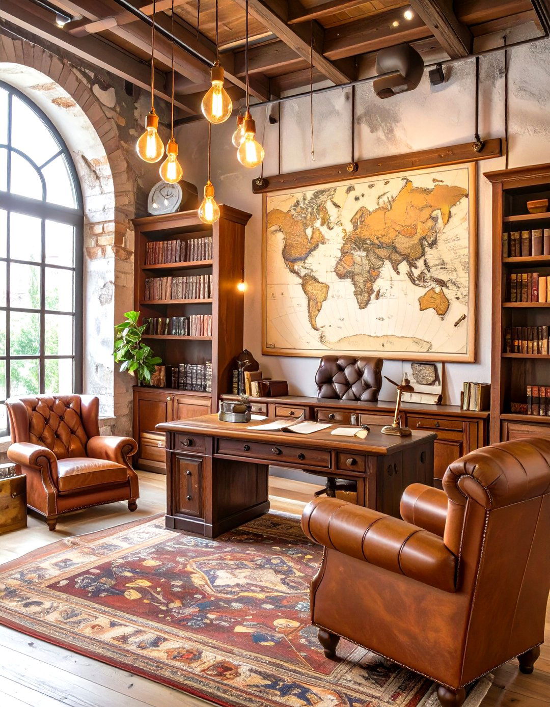 Steampunk Inspired Study Room - 30 free home design ideas