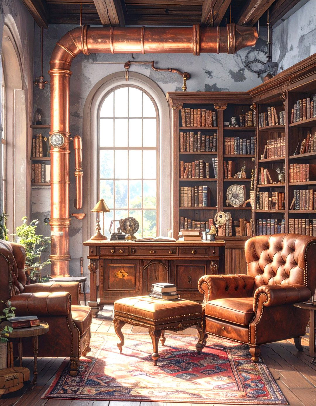Steampunk Interior Design - 30 types of interior design ideas