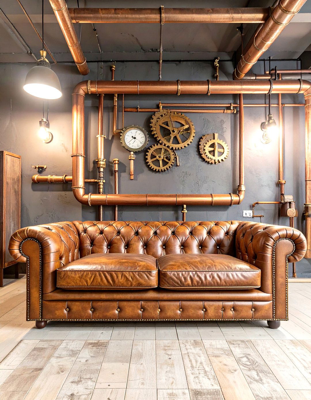 Steampunk Themed Entertainment Room - 30 interior design for new homeowners ideas