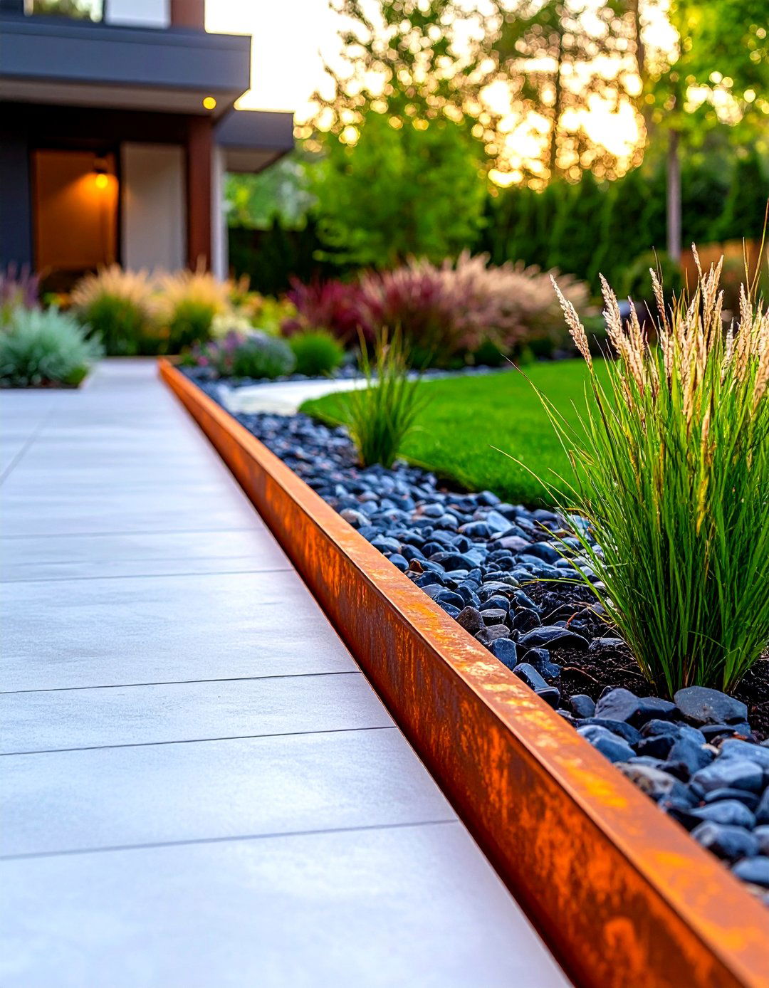 Steel Edging Patio Border - 30 patio border ideas