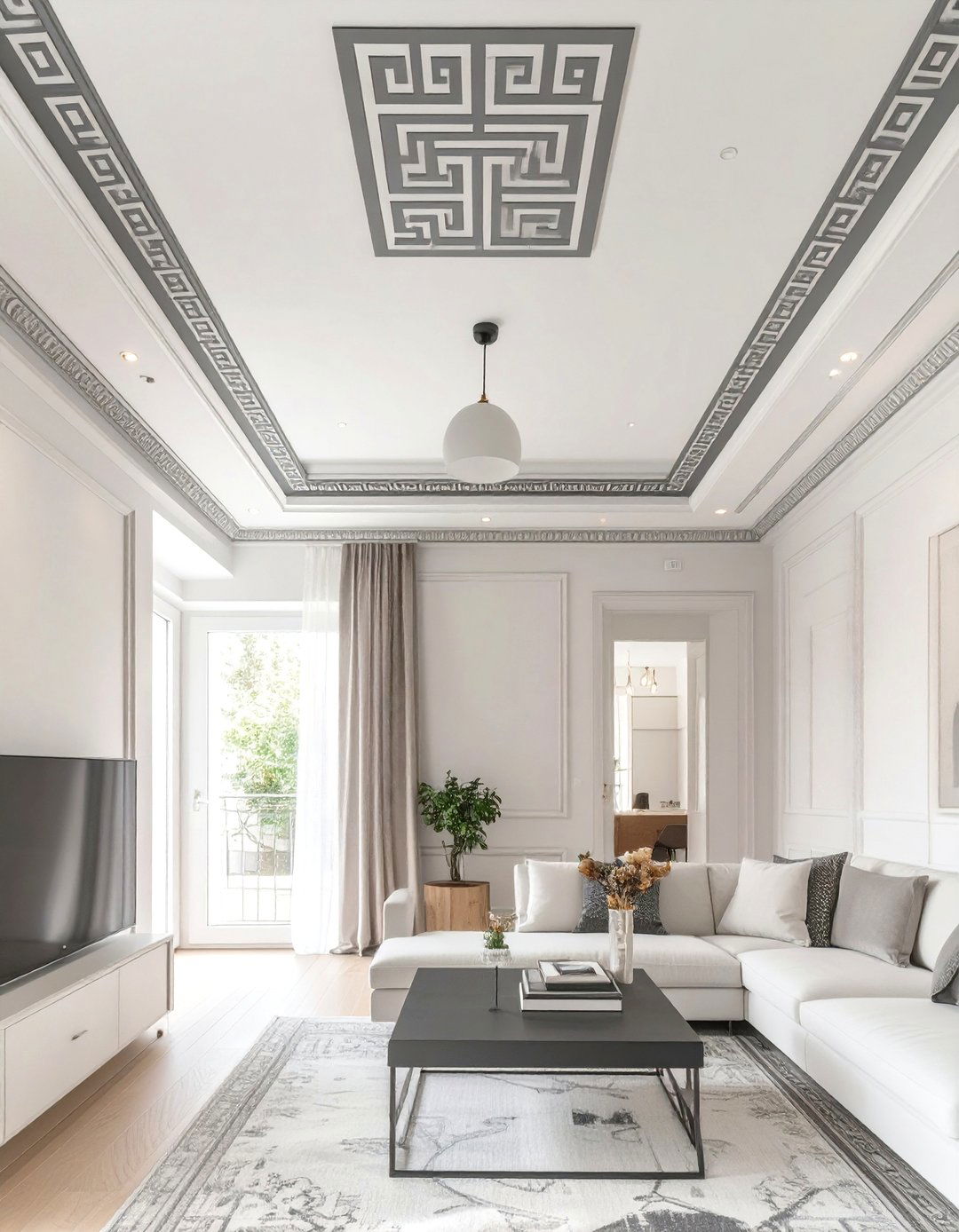 Stenciled Ceiling Border