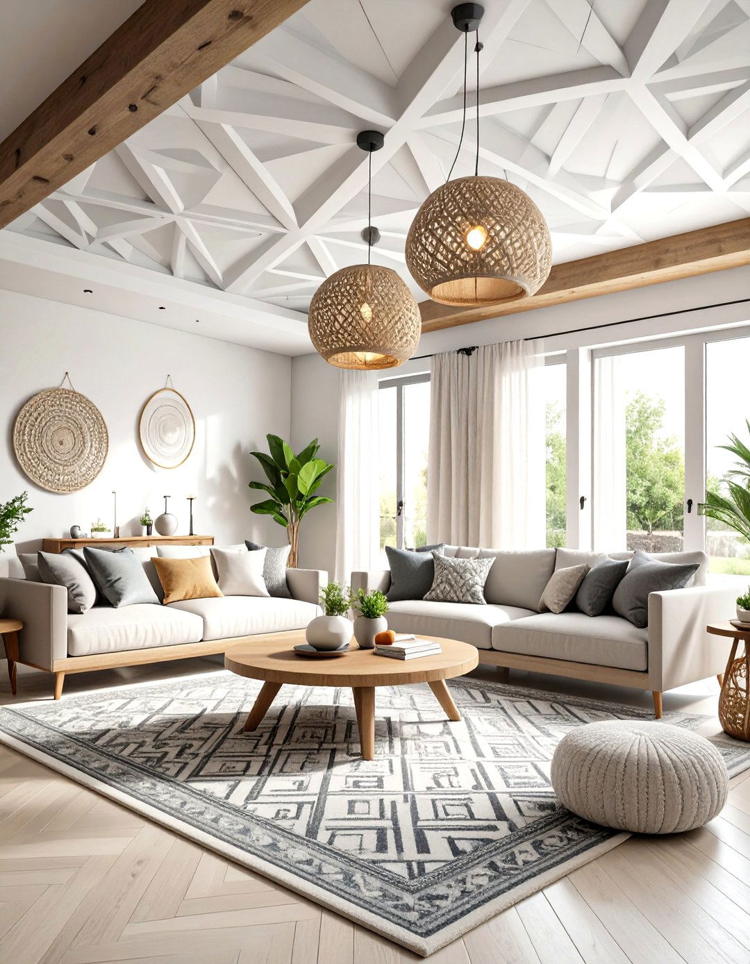 30 Stunning Living Room Ceiling Ideas to Elevate Your Room