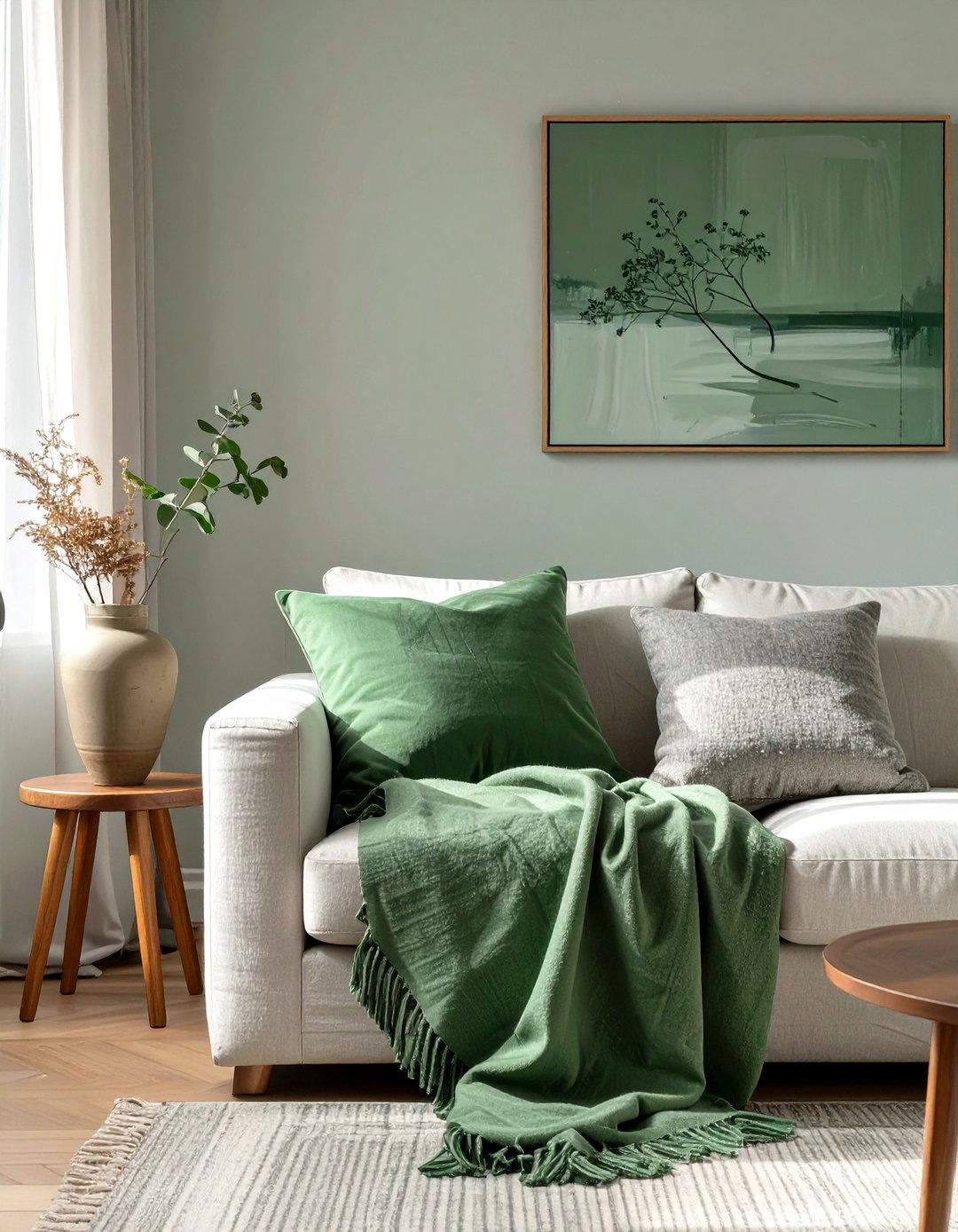 Stick to One Accent Color - 30 simple living room ideas