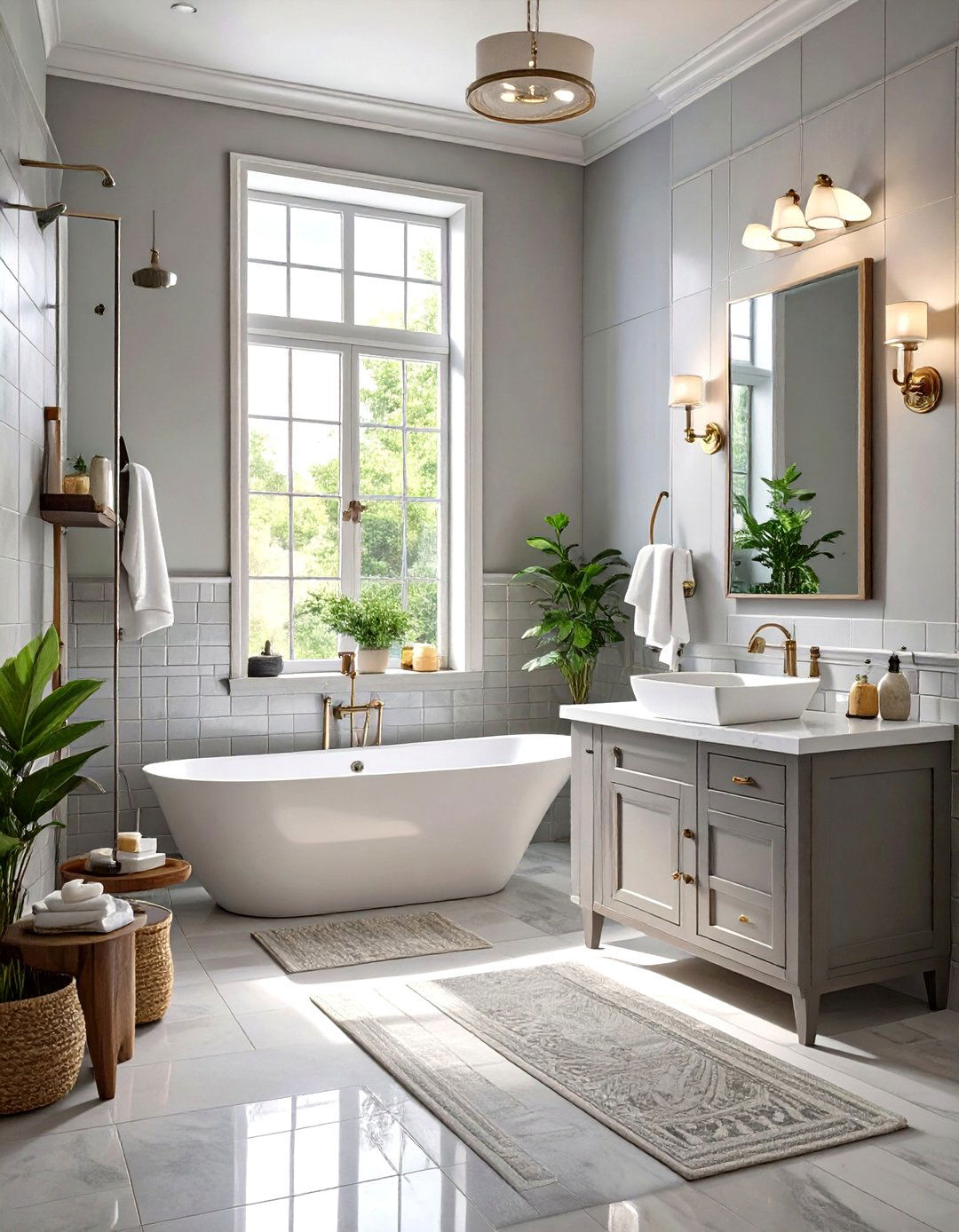Stick to a Monochromatic Scheme - 30 small bathroom renovation ideas