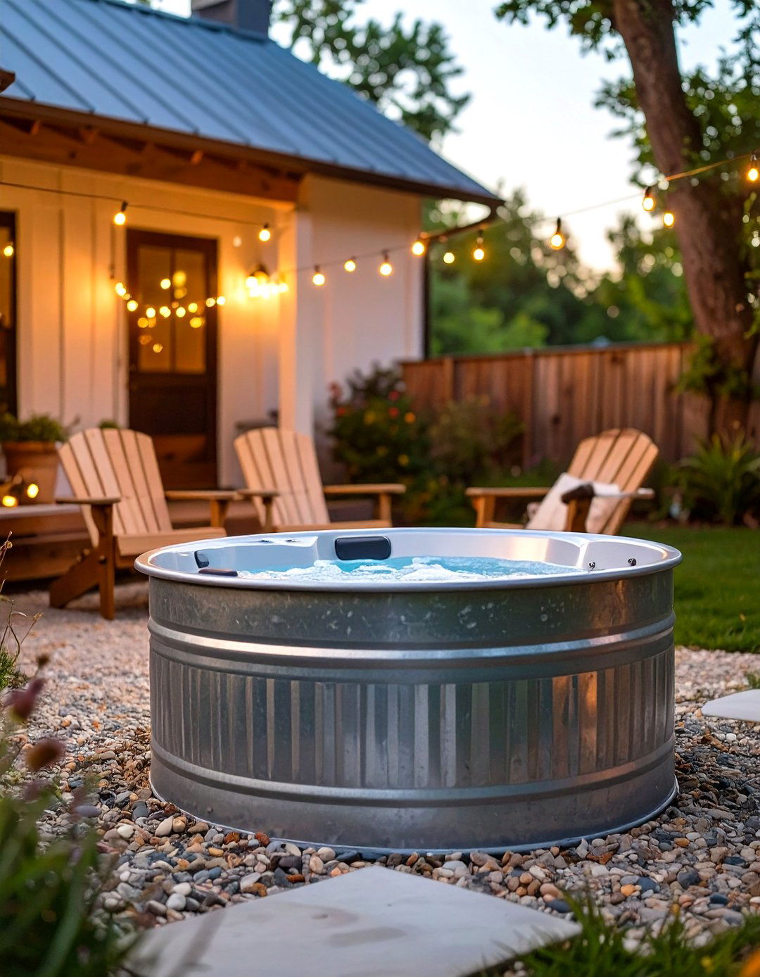 Stock Tank Outdoor Hot Tub - 30 outdoor hot tub ideas
