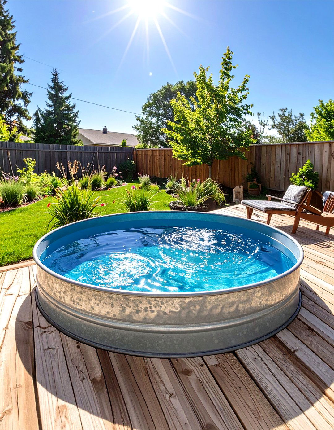 Stock Tank Pool - 30 small backyard landscape ideas