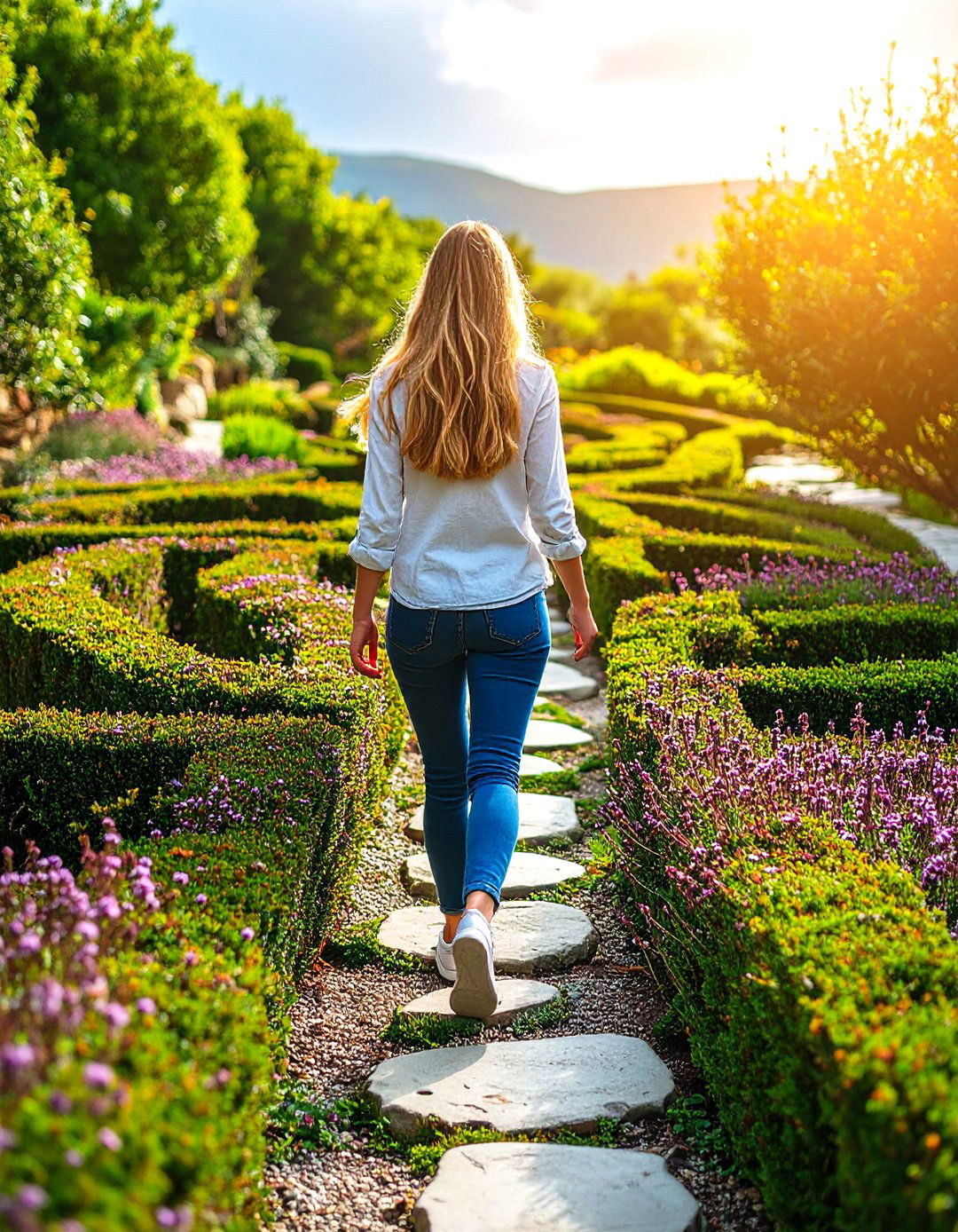 Stone Labyrinth Garden Bed - 30 garden beds ideas