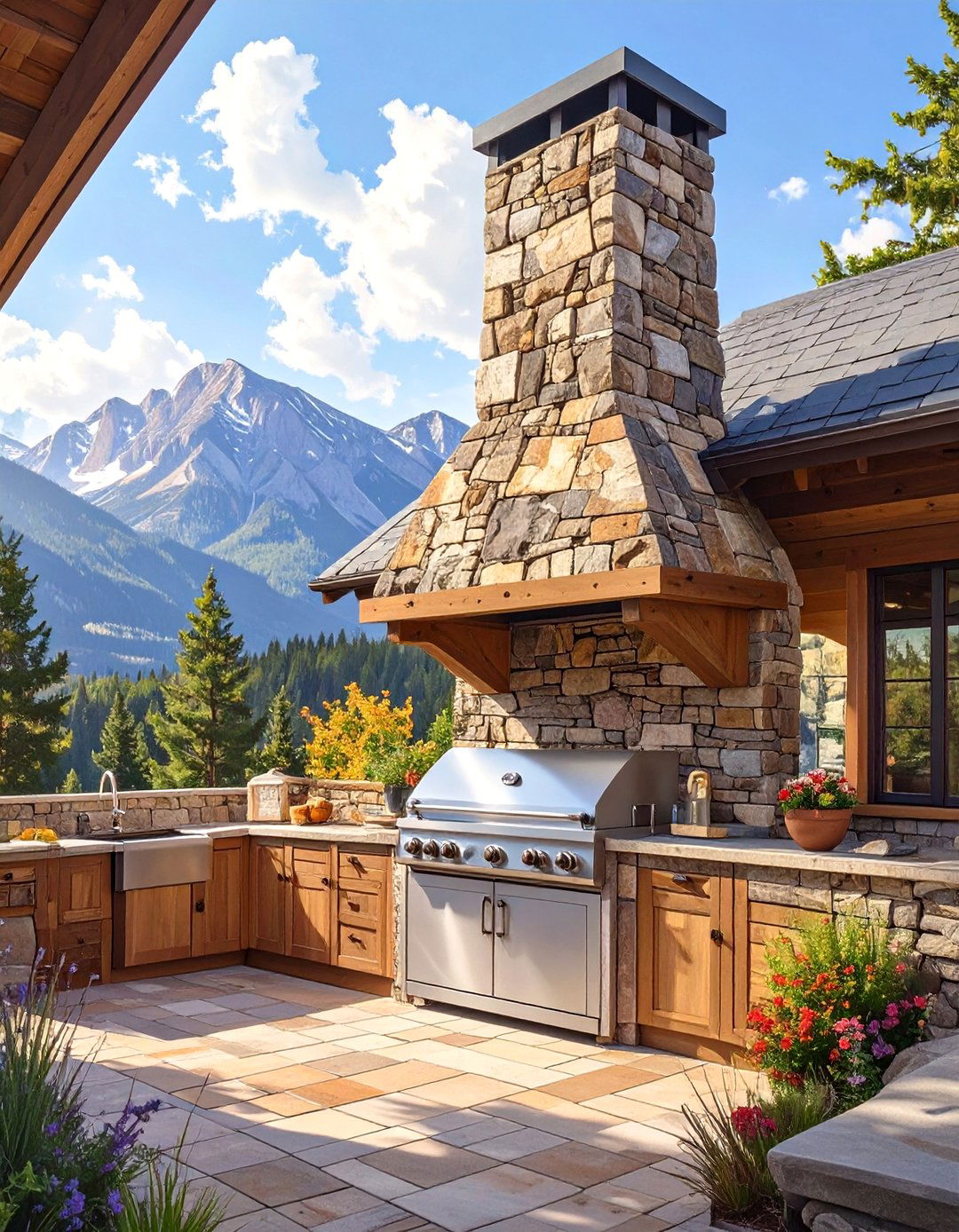 Stone Veneer Outdoor Grill Exhaust Hood - 30 outdoor grill exhaust hood ideas