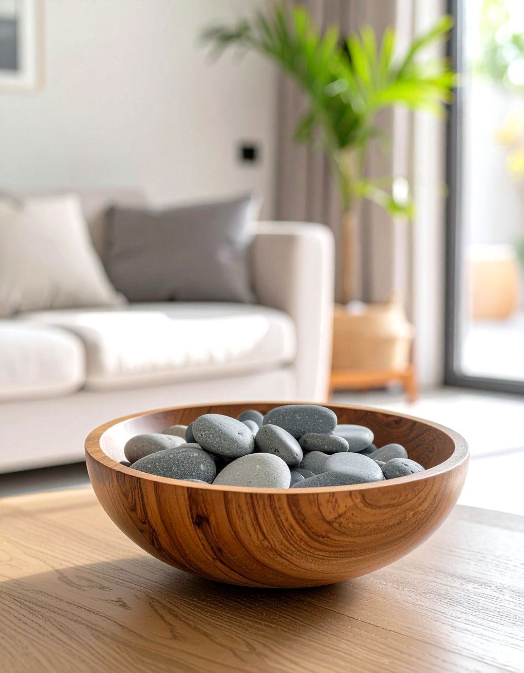 Stone and Pebble Accents - 30 zen interior design ideas
