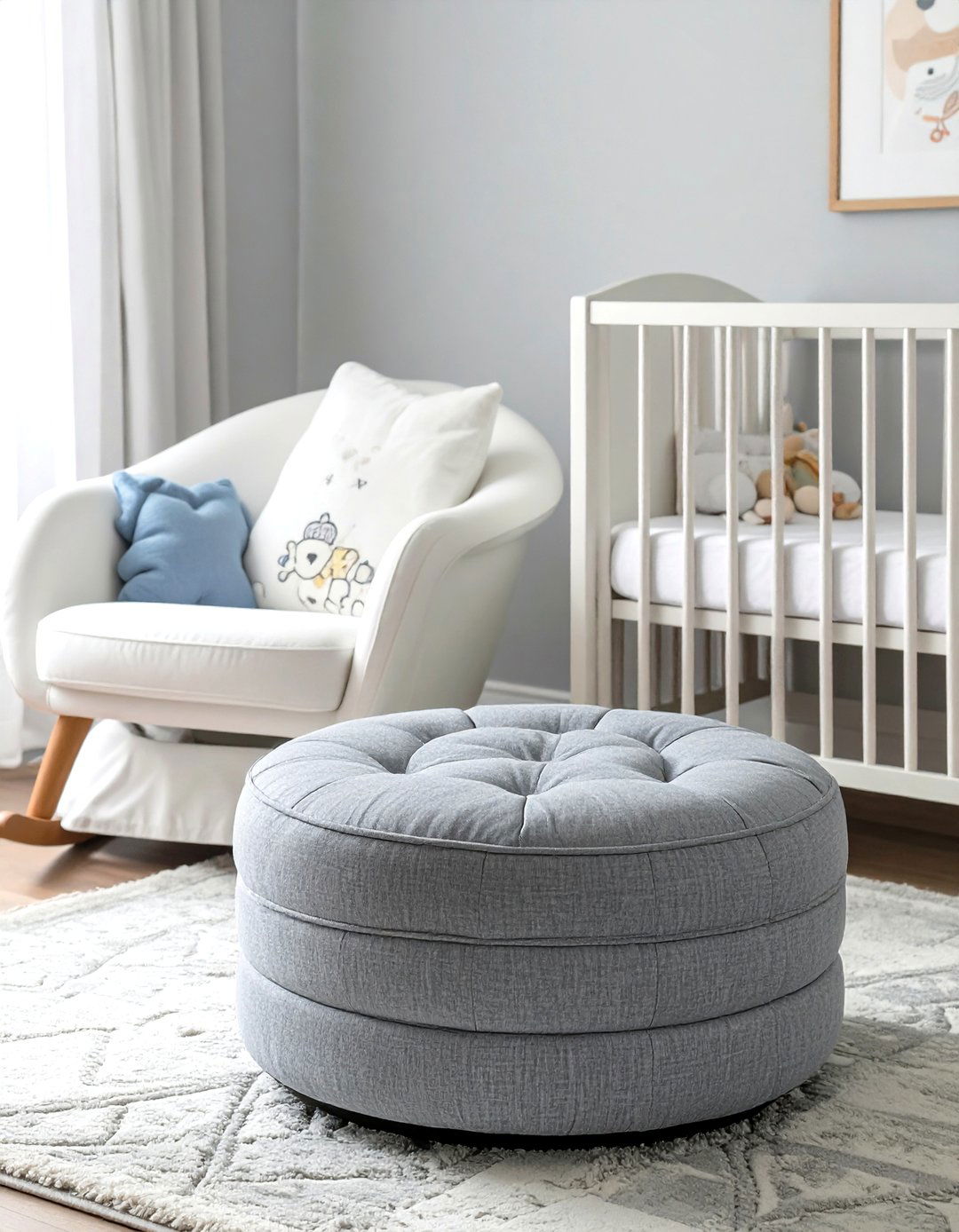 Storage Ottoman Nursery - 30 small nursery ideas
