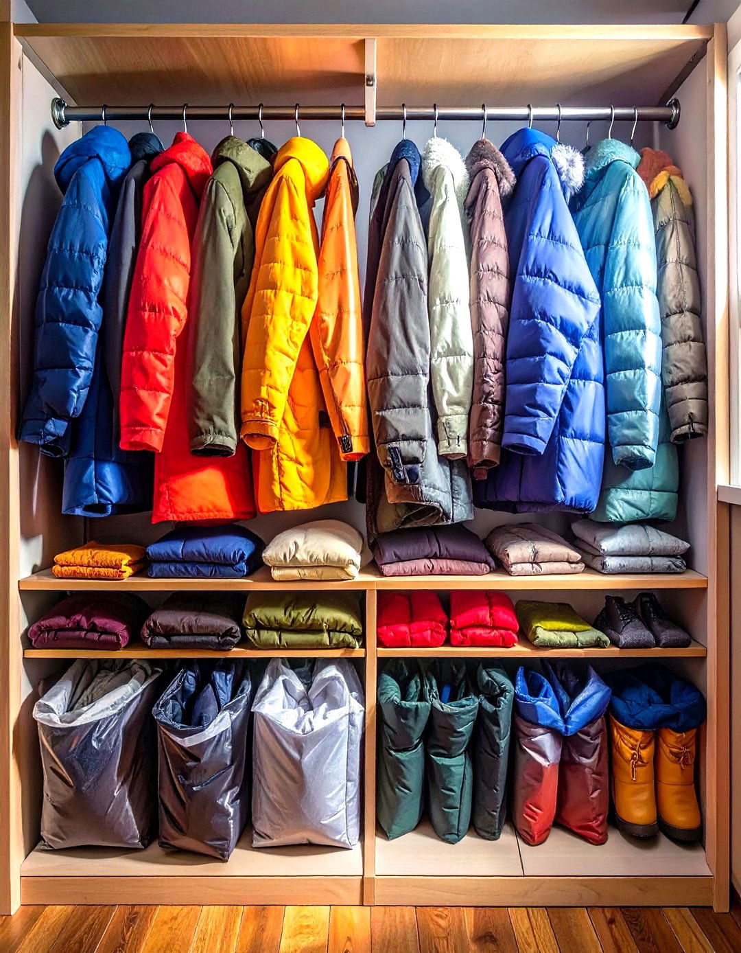 Store Off Season Clothing Separately - 30 ways to organize your closet ideas
