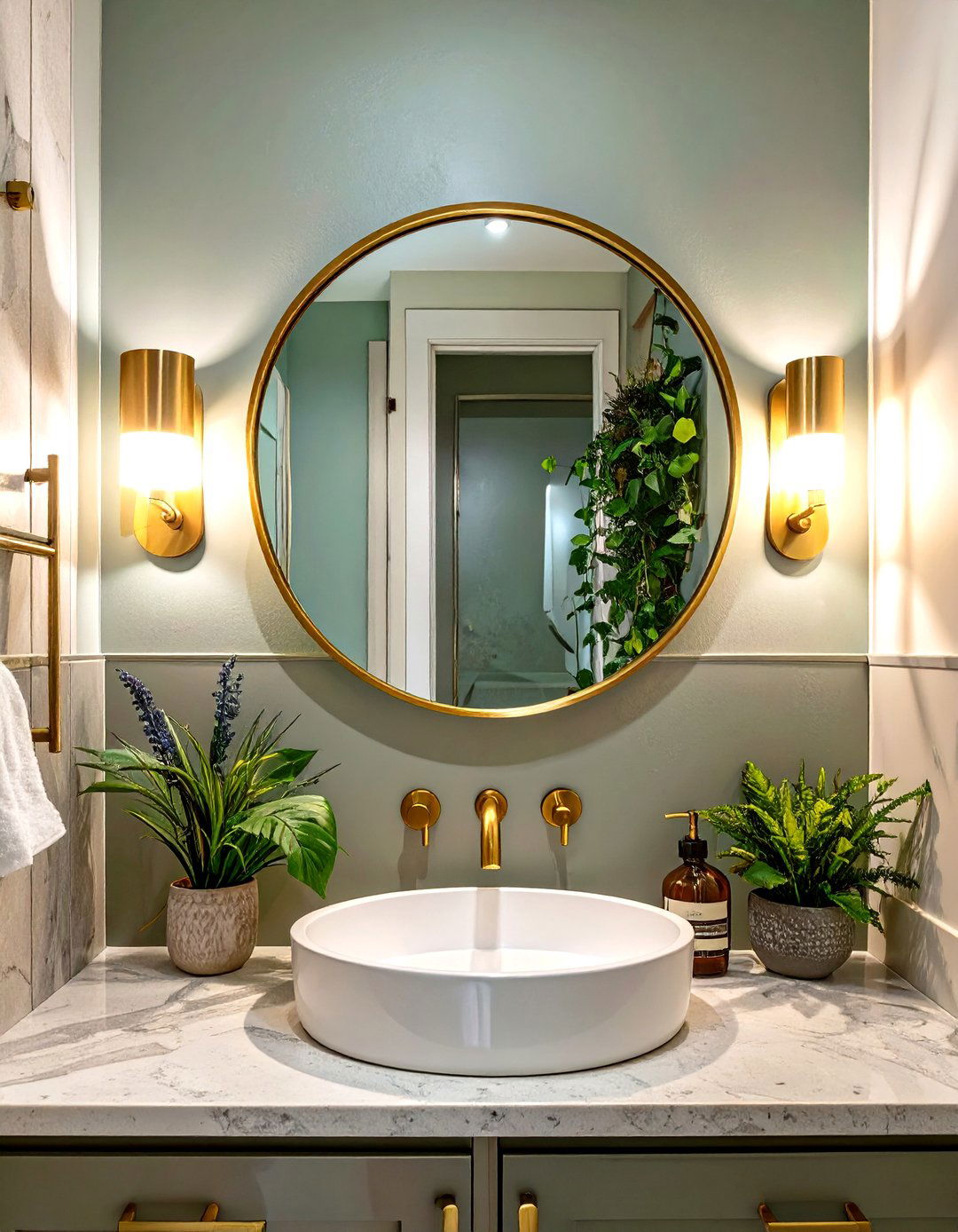 Strategic Lighting Placement - 30 small bathroom decor ideas
