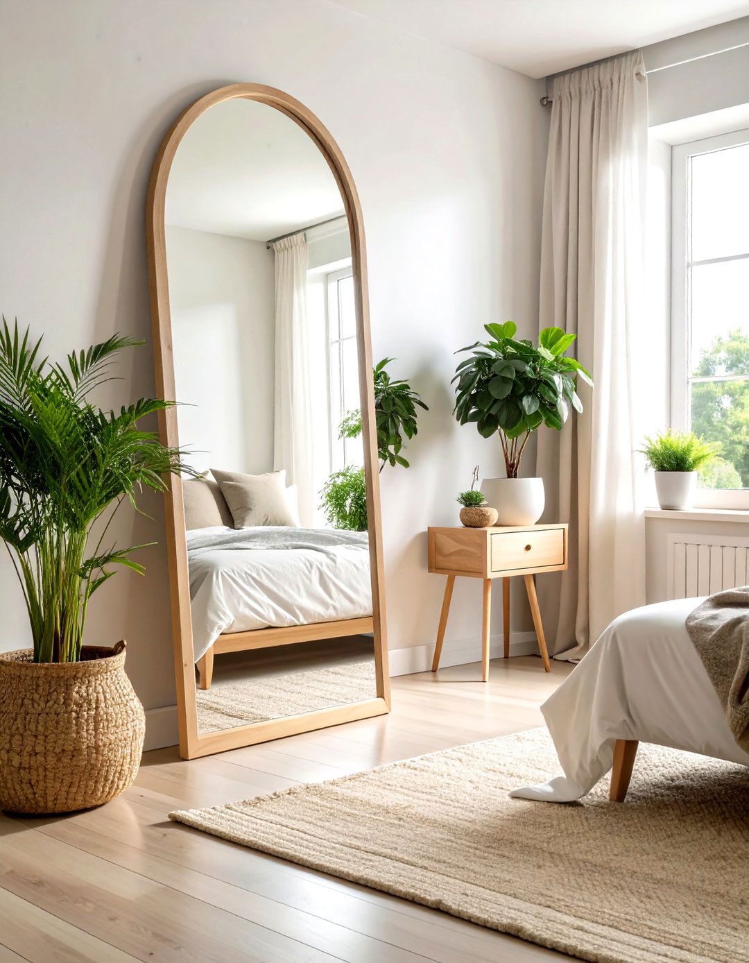 Strategic Mirror Placement in a Bedroom - 30 relaxing bedroom ideas