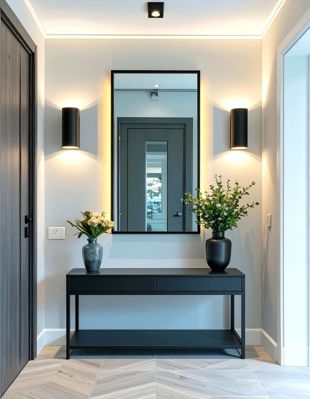 Strategic Use of Wall Sconces - 30 small entryway design ideas