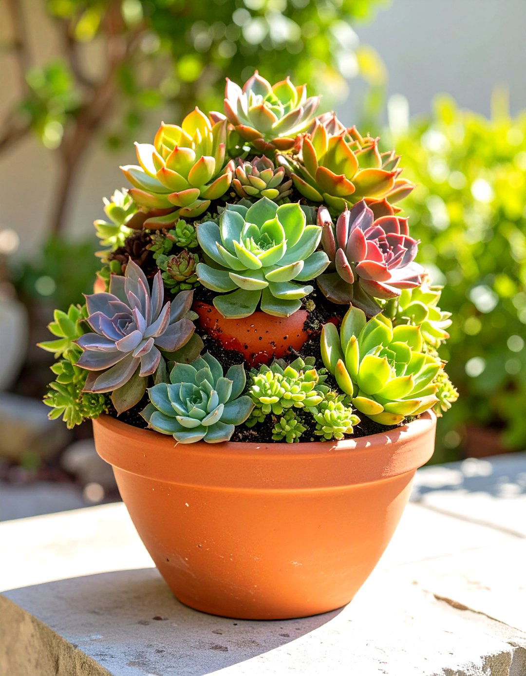 Strawberry Pot Succulent Garden - 30 succulent garden ideas