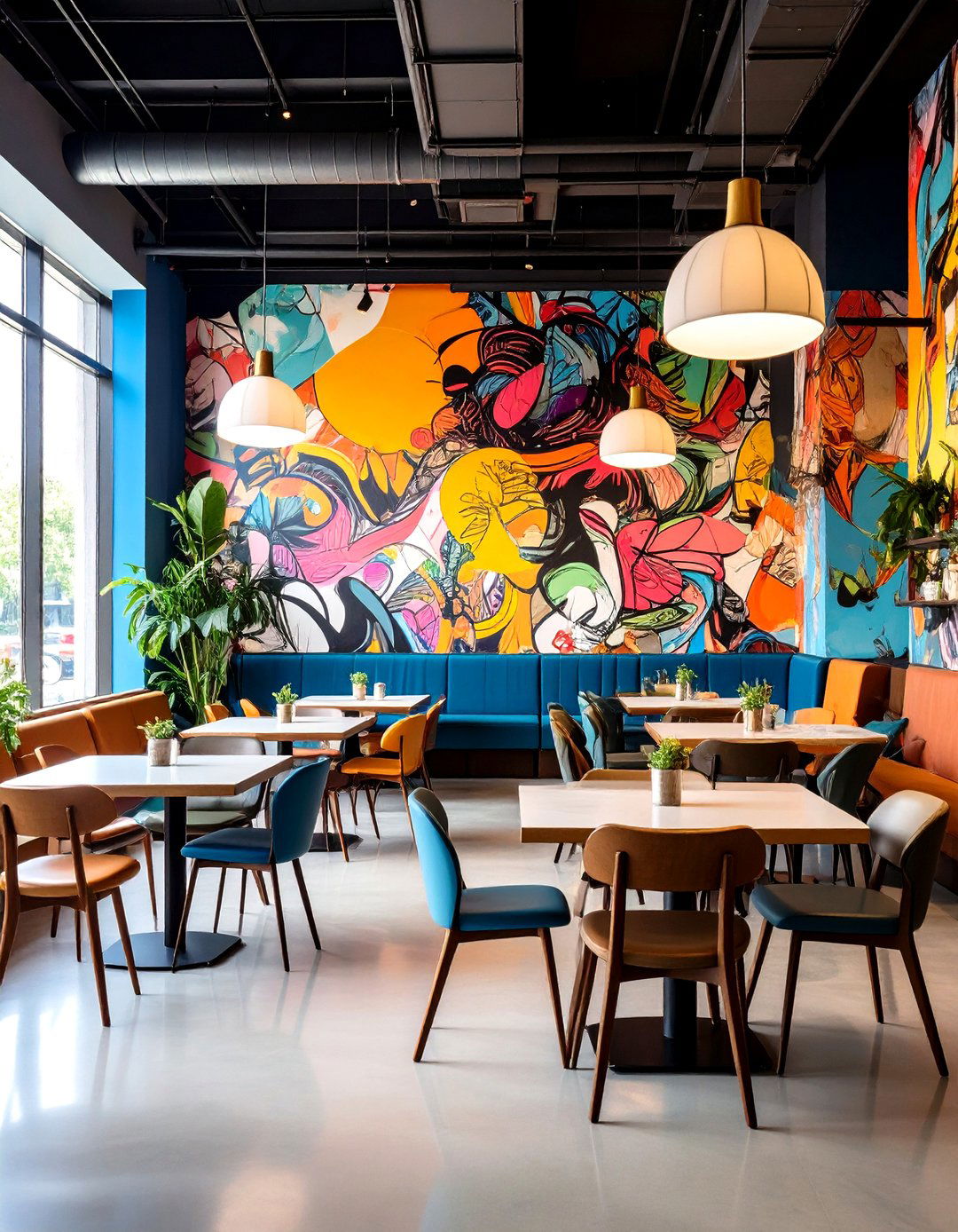 Street Art and Graffiti Interior - 30 restaurant interior design ideas