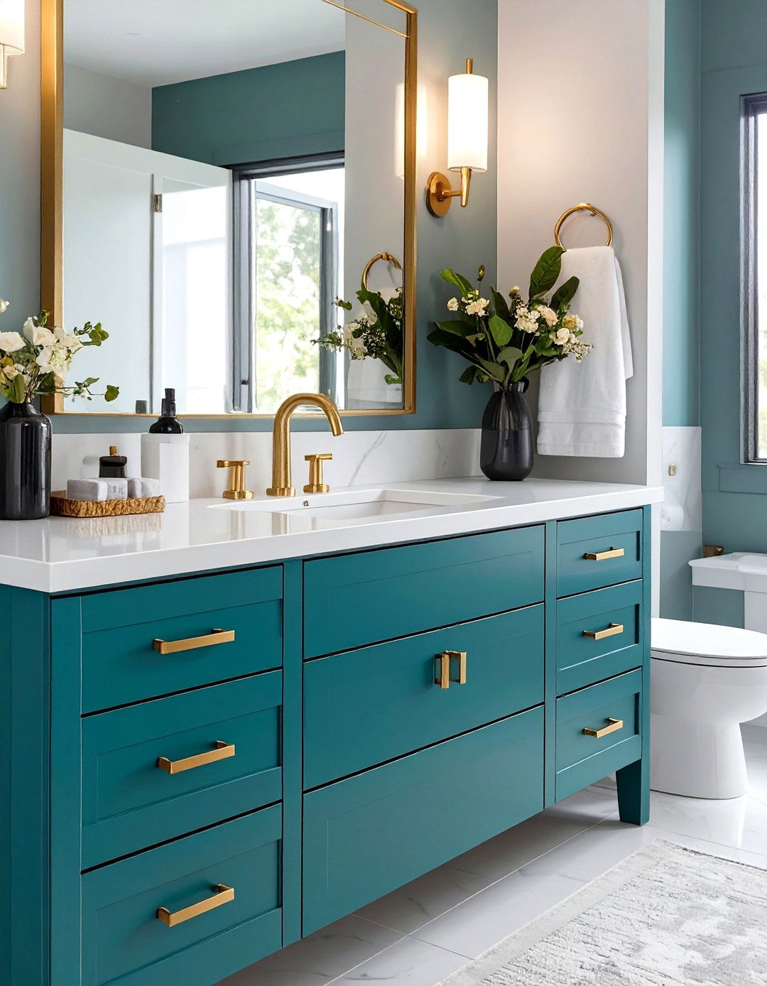 30 Popular Bathroom Vanity Color Trends for This Year - We Love Home Blog