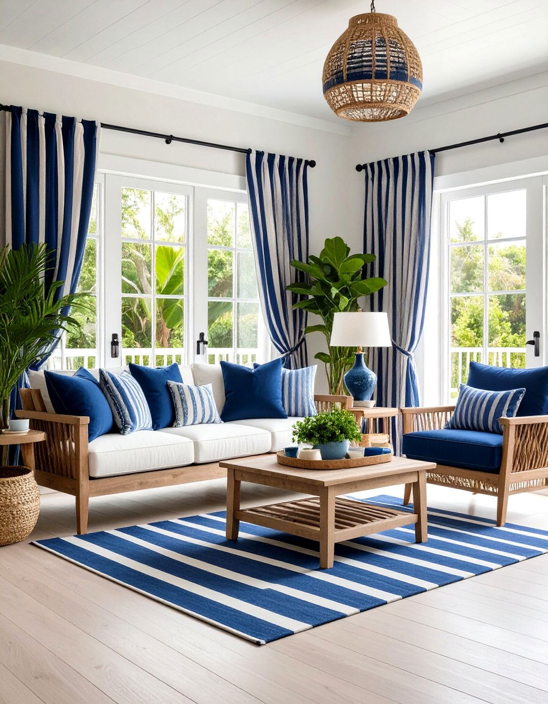 Striped Patio Door Curtains - 30 patio door curtain ideas