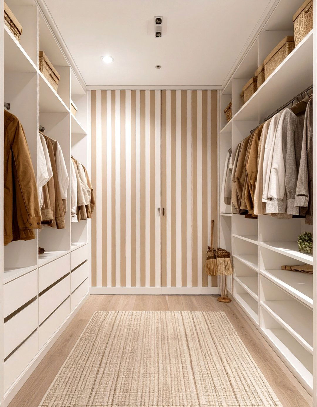 Striped Wall Pattern - 30 broom wall color ideas
